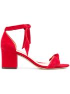 Alexandre Birman Tie Detail Block Heel Sandals - Red
