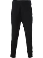 Neil Barrett Tapered Track Pants, Men's, Size: S, Black, Viscose/spandex/elastane/lyocell/cotton