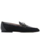 Tod's Flat Appliqué Loafers - Black