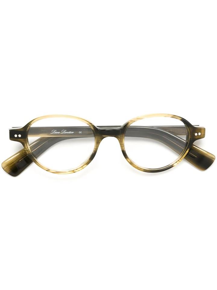 Lesca Round-shaped Tortoise Glasses