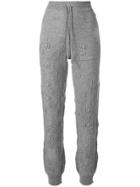 Barrie Cashmere Beehive Joggers - Grey