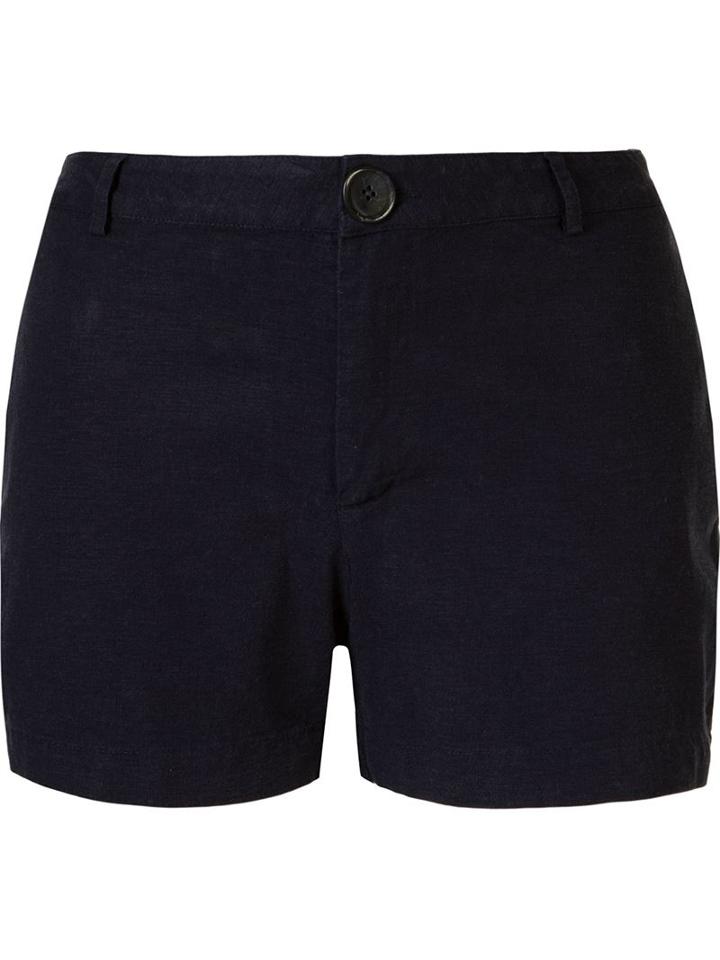 Uma Raquel Davidowicz - 'boto' Shorts - Women - Linen/flax/spandex/elastane/viscose - 44, Blue, Linen/flax/spandex/elastane/viscose