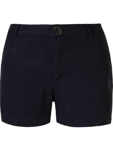 Uma Raquel Davidowicz - 'boto' Shorts - Women - Linen/flax/spandex/elastane/viscose - 44, Blue, Linen/flax/spandex/elastane/viscose