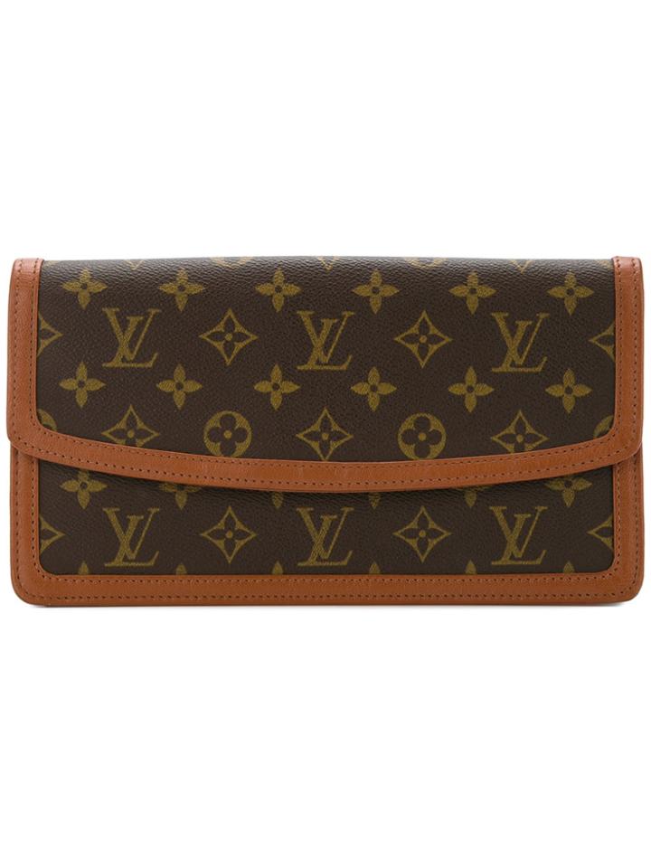 Louis Vuitton Vintage Dame Pm Clutch - Brown