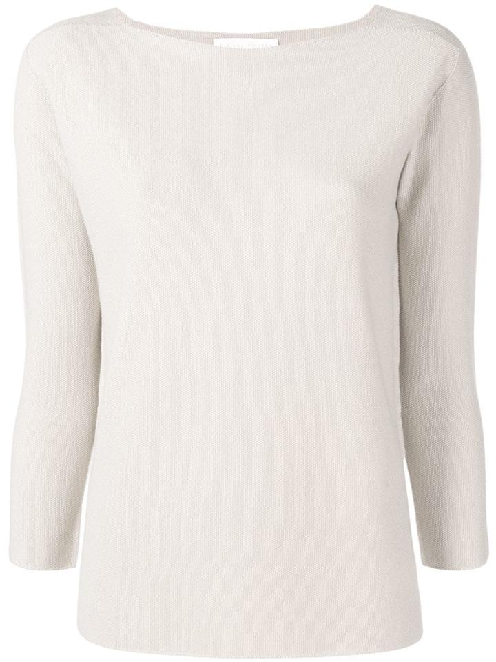 Fabiana Filippi Textured Fine Knit Jumper - Neutrals