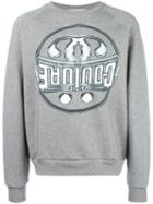 Moschino Logo Print Sweatshirt, Men's, Size: Xl, Grey, Cotton