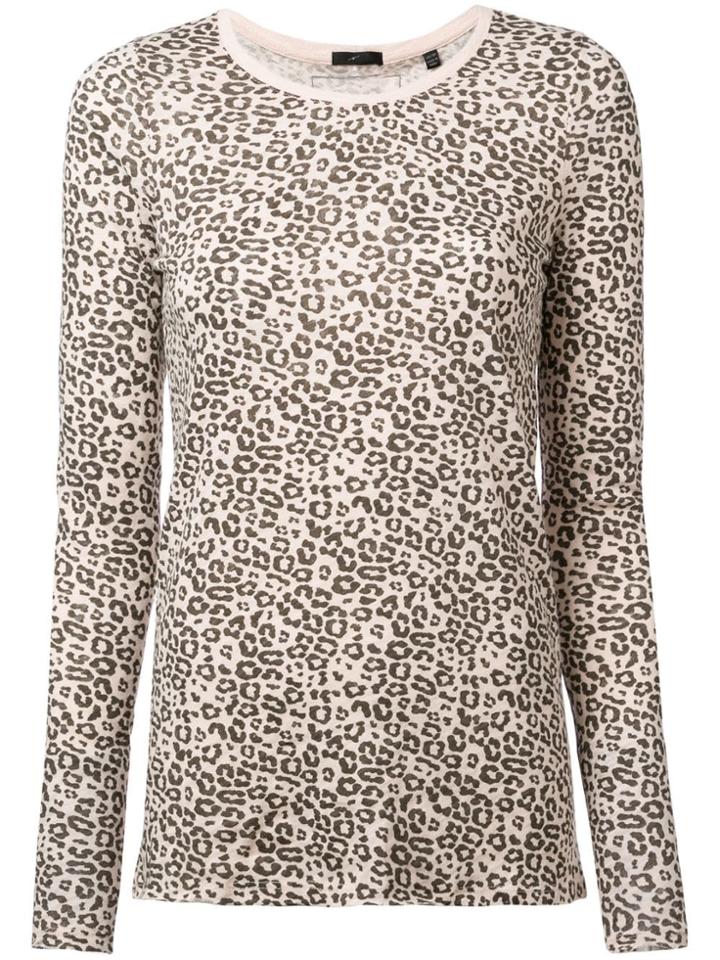 Atm Anthony Thomas Melillo Leopard Print Jersey - Nude & Neutrals