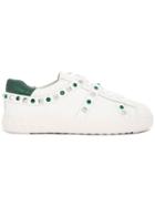 Ash Play Studded Sneakers - White