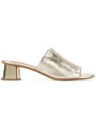 Robert Clergerie Mid Heel Mules - Metallic