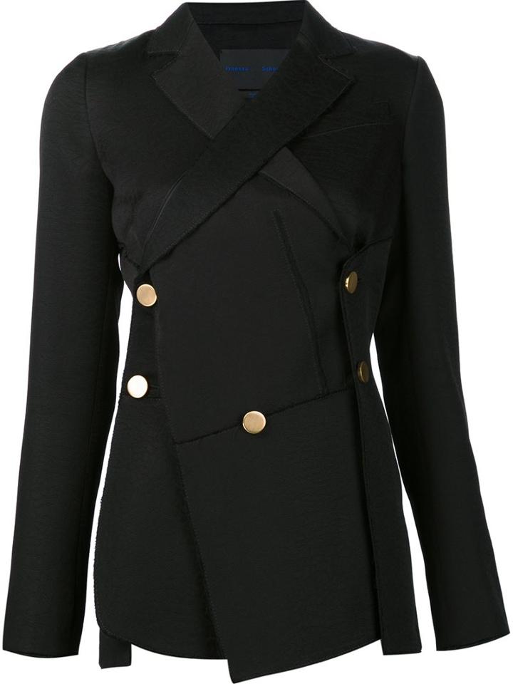 Proenza Schouler Asymmetric Raw Edge Blazer