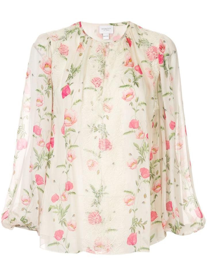 Giambattista Valli Floral Print Blouse - Yellow