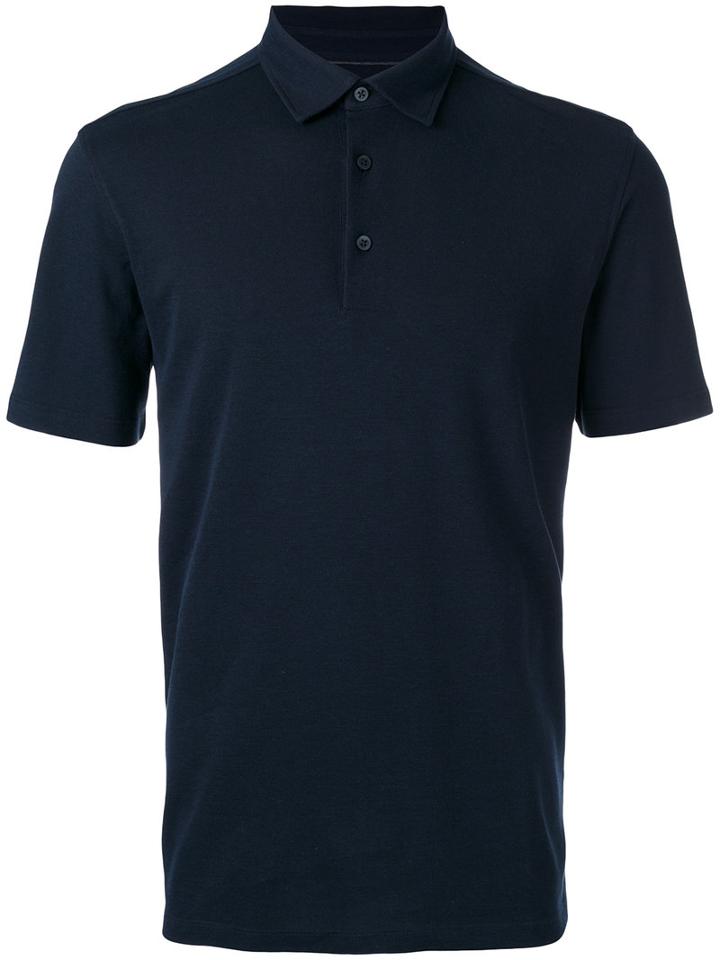 Z Zegna - Classic Polo Shirt - Men - Silk/cotton - 58, Blue, Silk/cotton