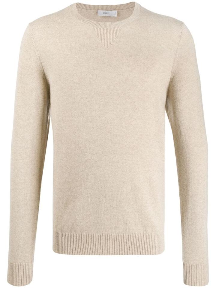 Closed Plain Crew-neck Pullover - Neutrals
