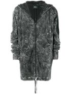 Lost & Found Ria Dunn Printed Zip Hoodie - Black