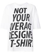 Soufiane Ahaddach Average Print Oversized T-shirt - White