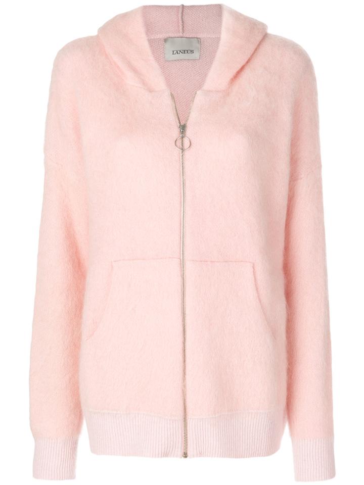 Laneus Zipped Hoodie - Pink & Purple
