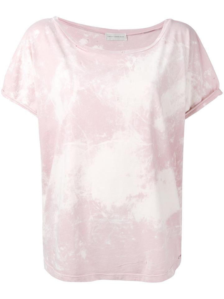 Faith Connexion - Distressed T-shirt - Women - Cotton - S, Pink/purple, Cotton