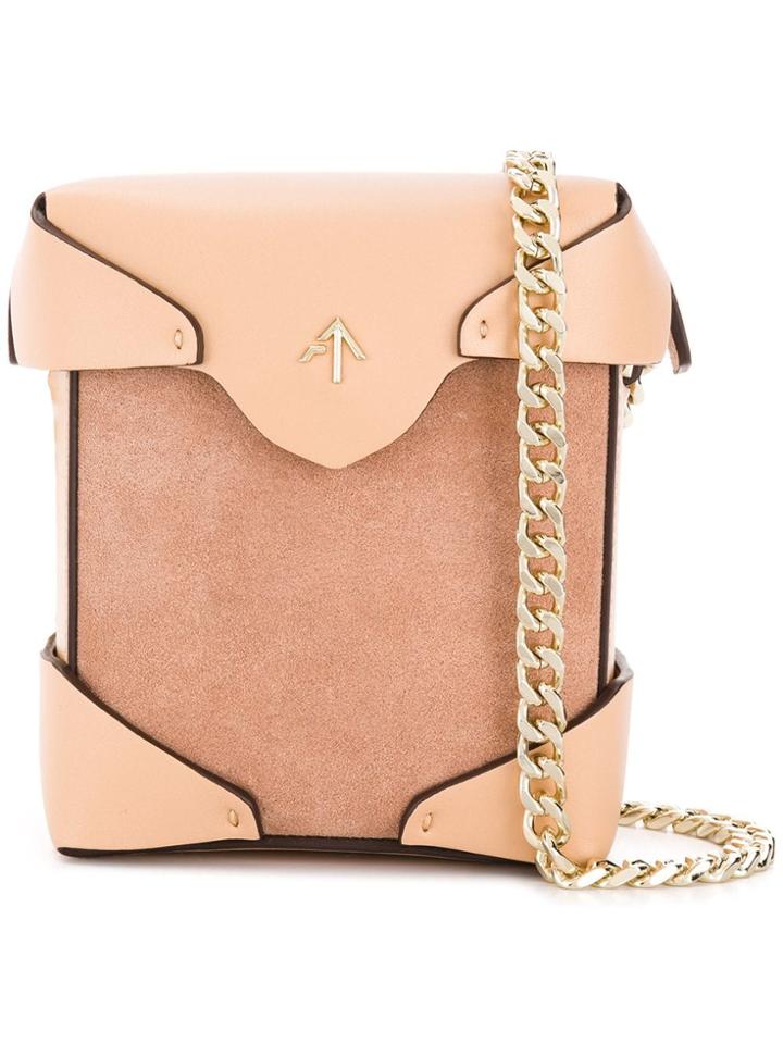 Manu Atelier Micro Pristine Shoulder Bag - Neutrals