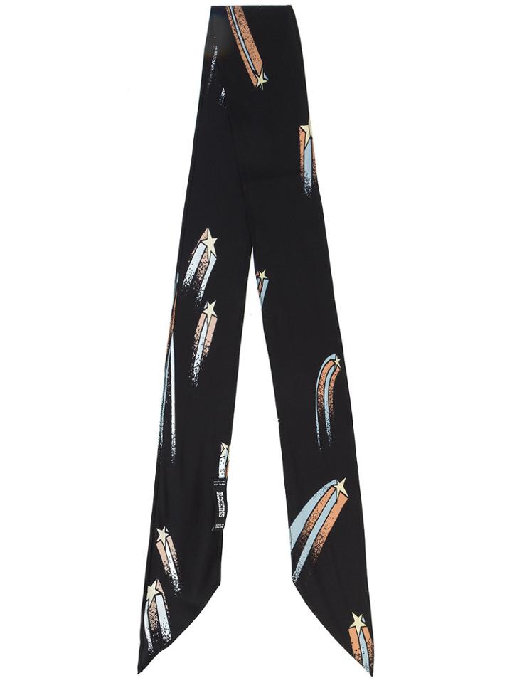 Rockins Shooting Star Super Skinny Scarf - Black