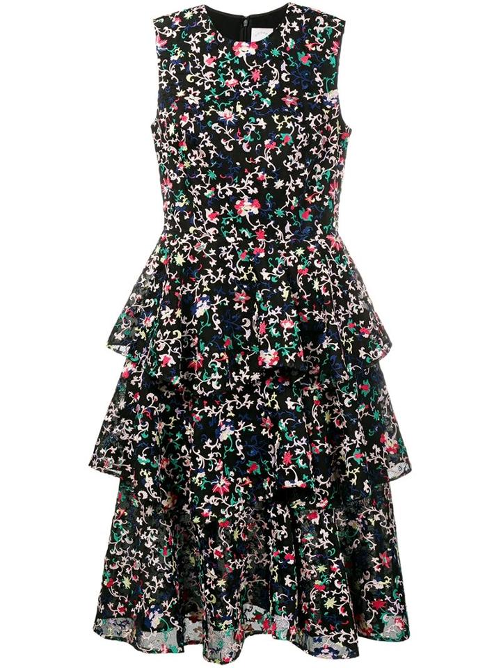 Huishan Zhang 'vivien' Dress, Women's, Size: 12, Black, Silk/polyester