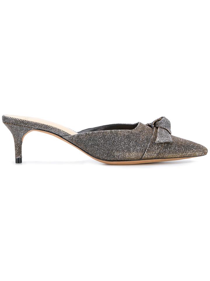 Alexandre Birman Pointed Toe Mules - Metallic