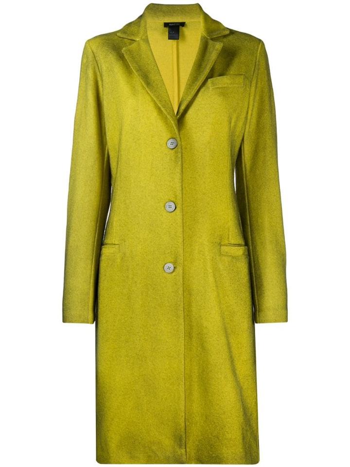 Avant Toi Single-breasted Coat - Yellow