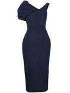 Rachel Gilbert Asymmetric Sleeves Dress - Blue