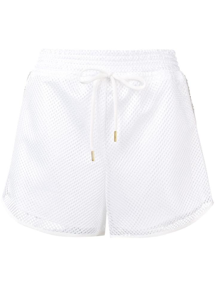 Versace Jeans Mesh Track Shorts - White