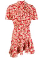 Sandro Paris Paisley Print Short Dress - Red