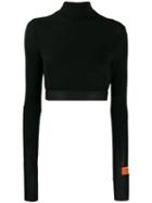 Heron Preston Cropped Sweater - Black