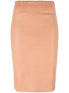 Stouls Gilda Pencil Skirt, Women's, Size: Small, Nude/neutrals, Cotton/lamb Skin/spandex/elastane/lyocell