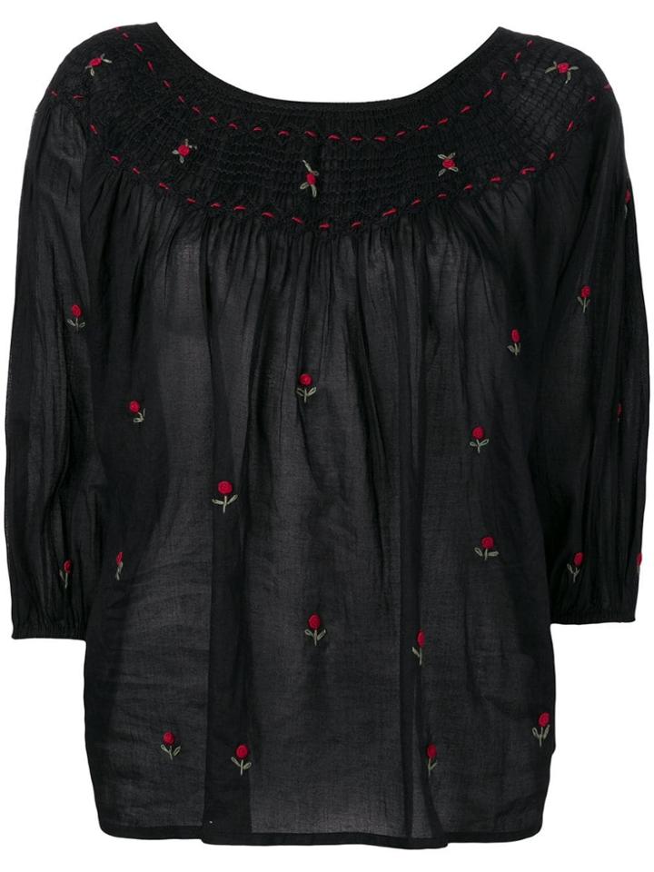 Mes Demoiselles Bourgeon Rosebuds Top - Black