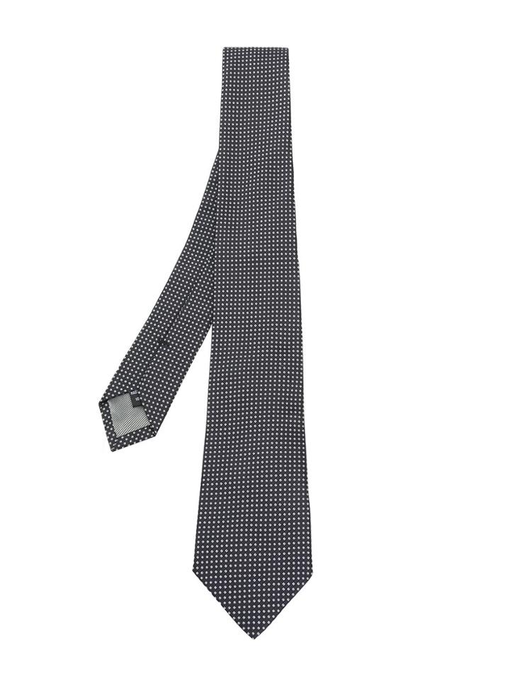 Dell'oglio Patterned Tie - Black