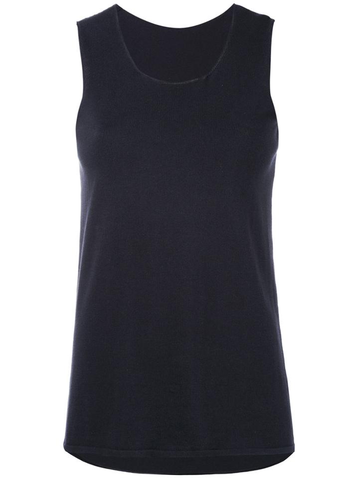 Le Tricot Perugia Classic Tank Top - Blue