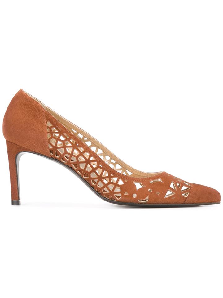 Stuart Weitzman Cut-out Pumps - Brown