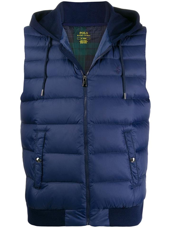 Polo Ralph Lauren Padded Logo Gilet - Blue