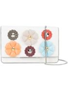 Fendi - Floral Patch Crossbody Bag - Women - Leather - One Size, White, Leather