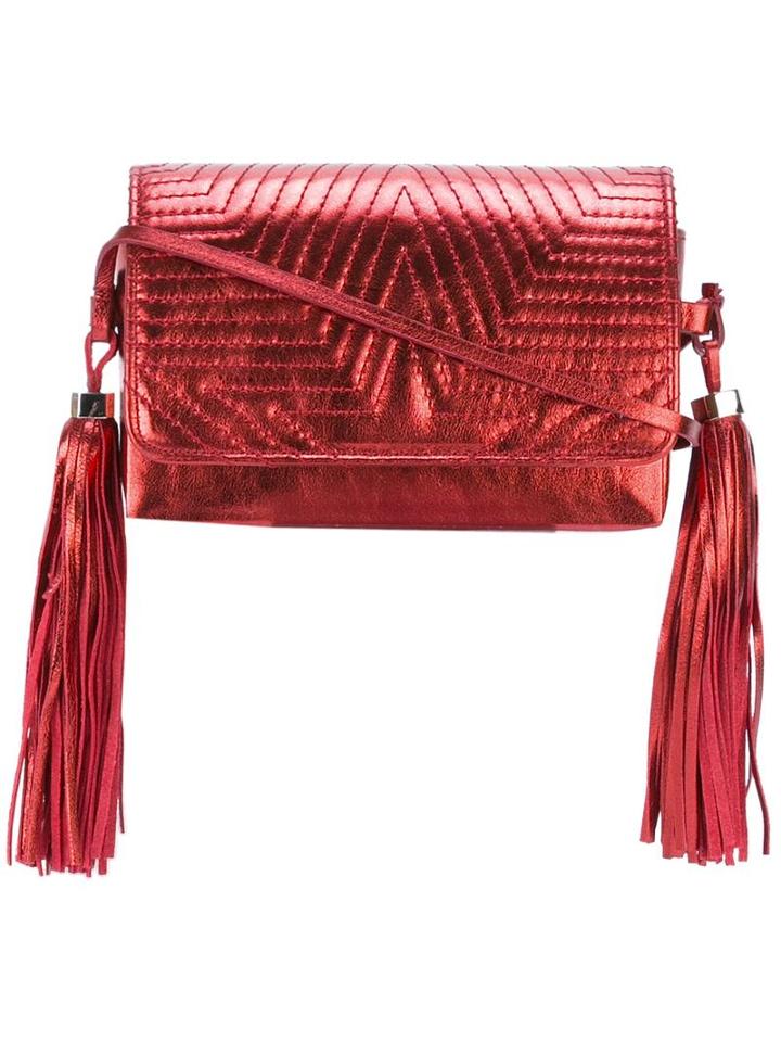 Golden Goose Deluxe Brand Fanny Clutch Bag, Women's, Yellow/orange, Leather