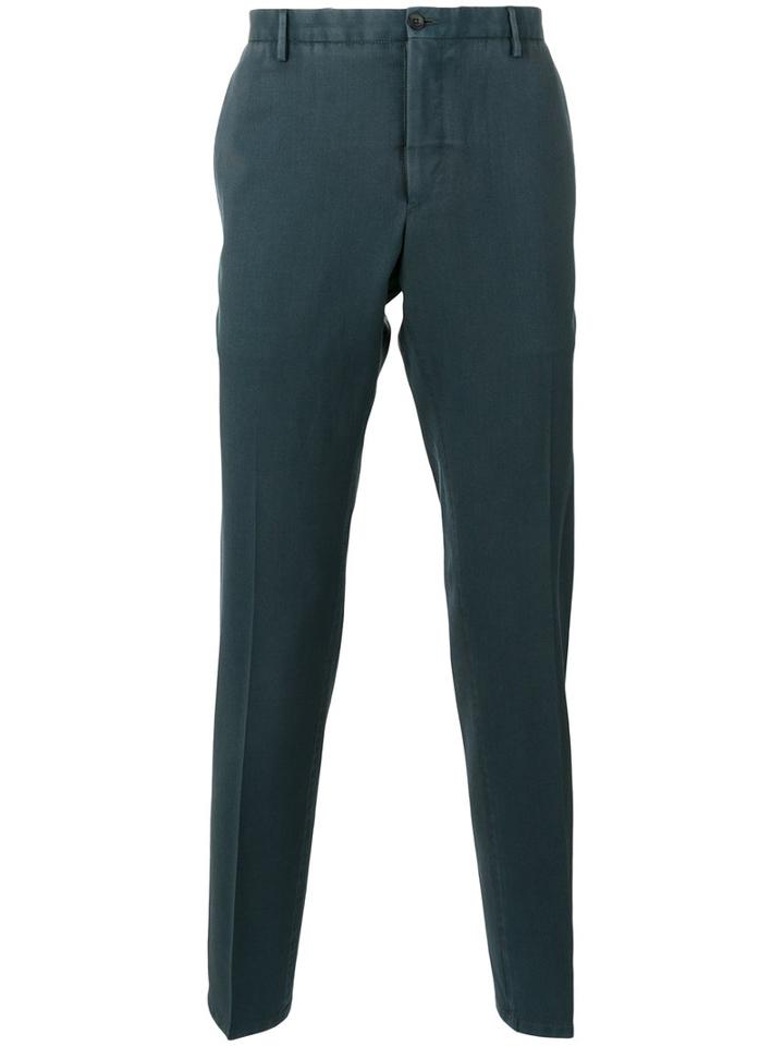 Boglioli Tailored Trousers, Men's, Size: 48, Blue, Wool