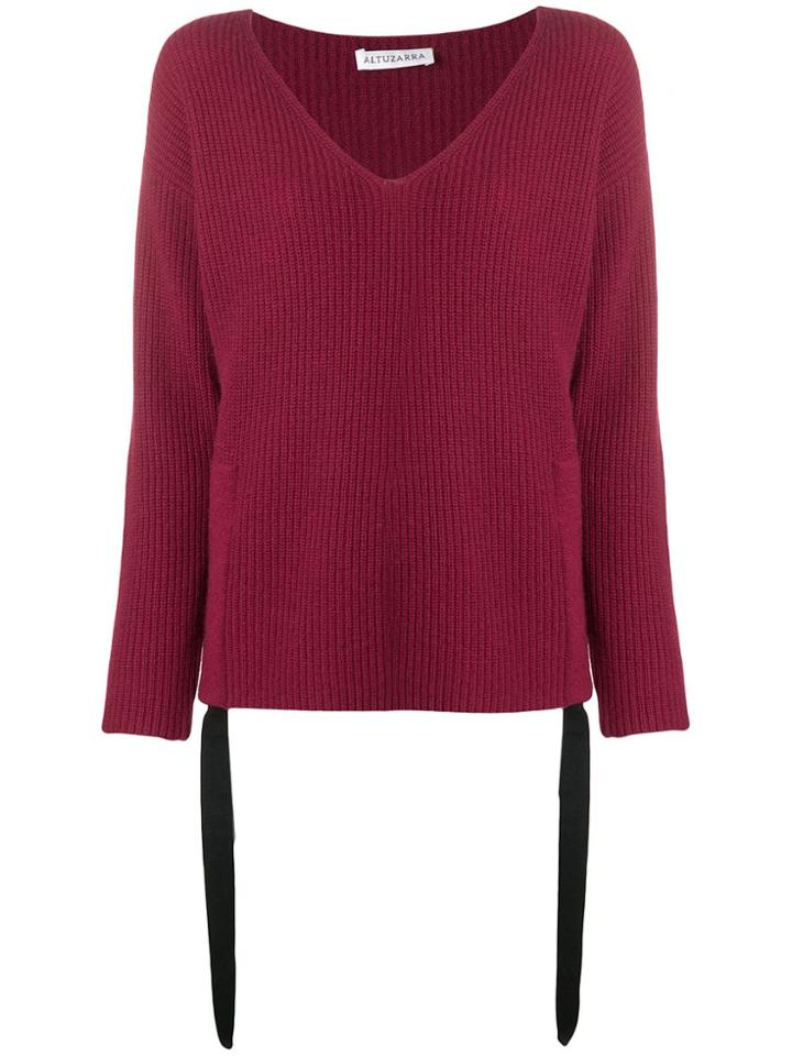 Altuzarra Cashmere Basic Jumper - Pink & Purple