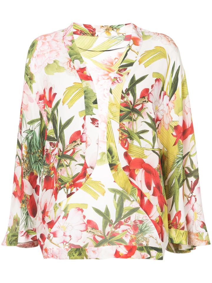 Josie Natori Paradise Floral Jacket - Multicolour