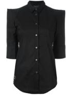 Philipp Plein Columbia Shirt, Women's, Size: Large, Black, Cotton/spandex/elastane