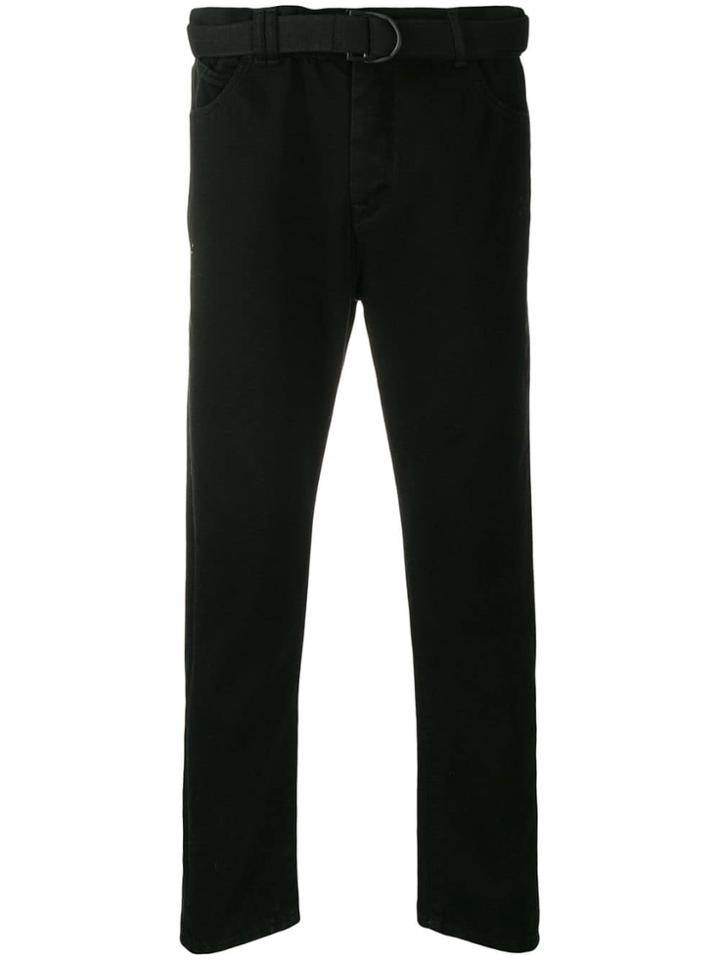 Off-white Belted Loose-fit Jeans - Black