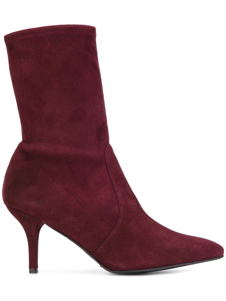 Stuart Weitzman Cling Mid-calf Boots - Red