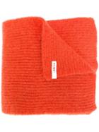 Indress Knitted Mohair Scarf - Orange