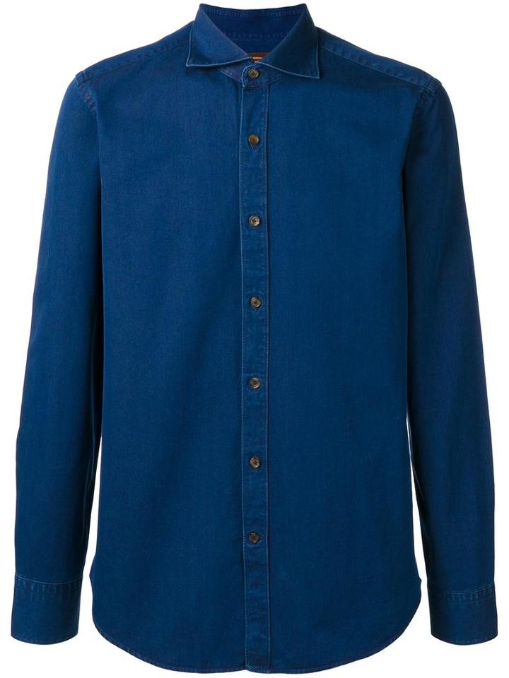 Tod's Denim Shirt, Men's, Size: 40, Blue, Cotton