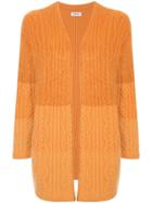 Coohem Open-front Fitted Cardigan - Yellow