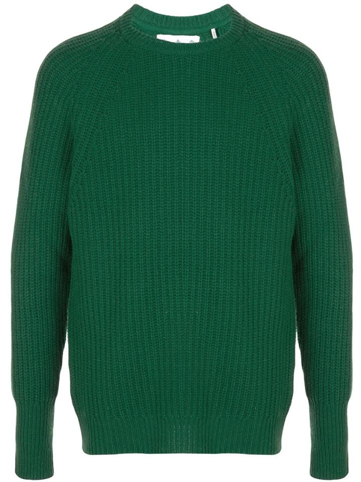 Barbour Ribbed Knit Jumper - Green