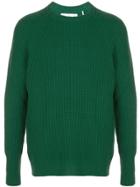 Barbour Ribbed Knit Jumper - Green
