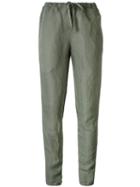 Kristensen Du Nord - Drawstring Trousers - Women - Cotton/linen/flax/tencel - 1, Women's, Green, Cotton/linen/flax/tencel